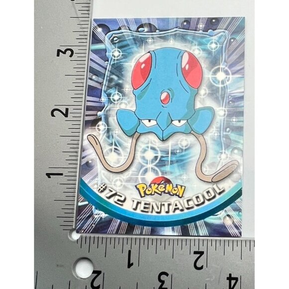 Tentacool Pokemon Card Topps #72 TV Animation Edition Series Green Logo - Picture 3 of 5